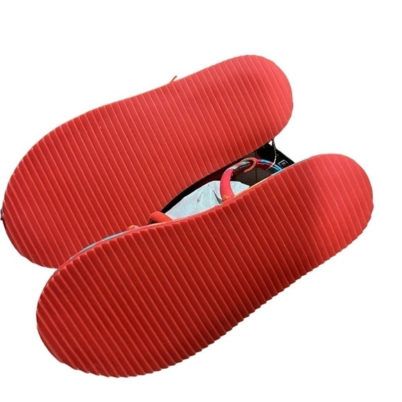 Farm Rio Tropical Beaded Tube Strap Sandals Size 9 - Picture 3 of 7